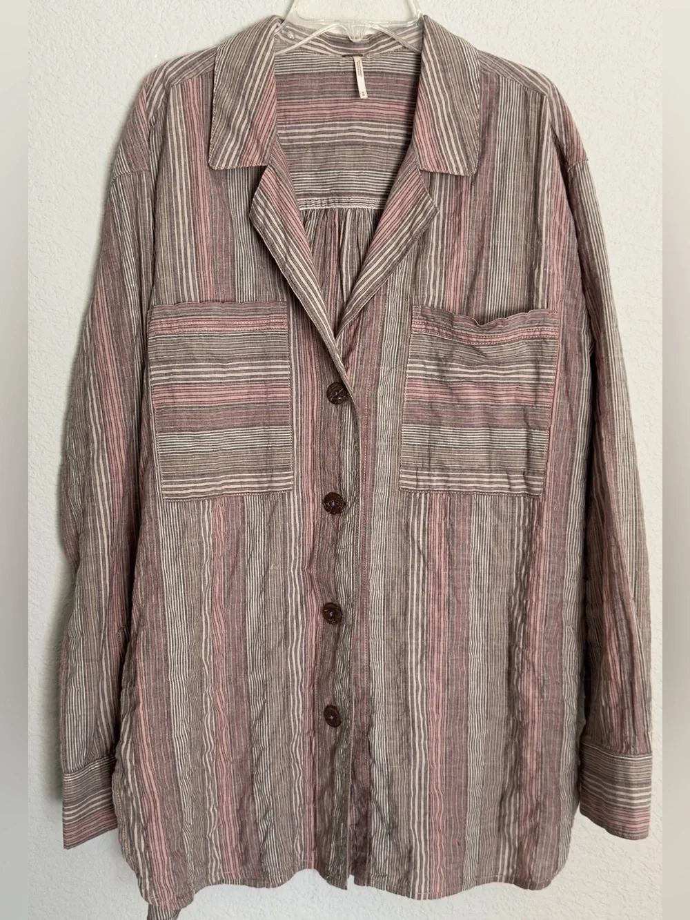Free People “High Tide” Button Down Shirt